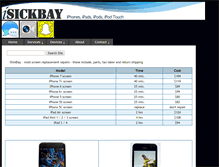 Tablet Screenshot of isickbay.com